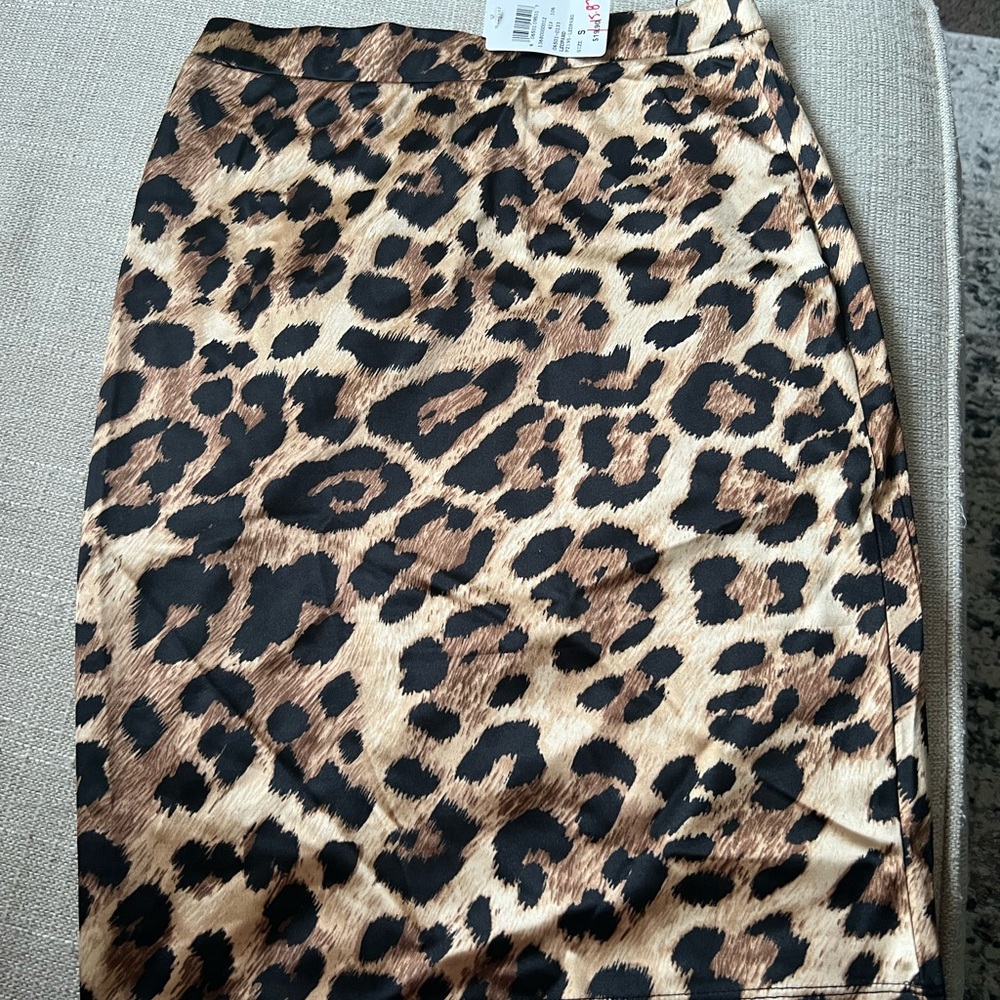 Cheetah print skirt